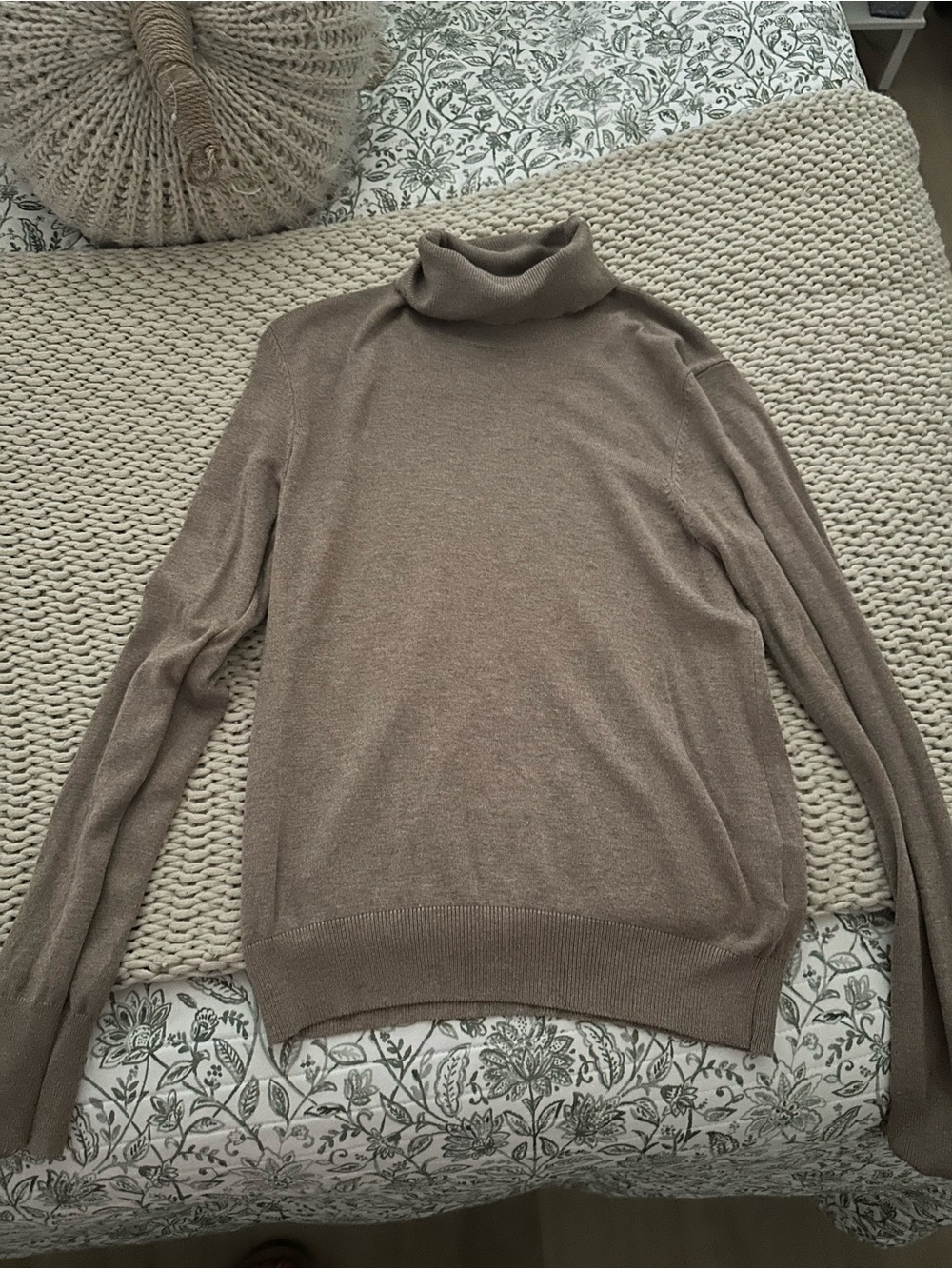 H&M Taupe Turtleneck Sweater